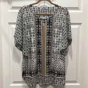 JM Collection Blouse with butterfly sleeves